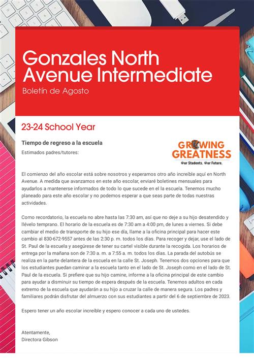 Boletín en español p1